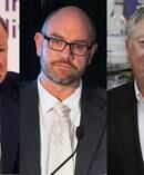 Geoff Babidge (left), Grant Webster and Rod Duke. Photos / File