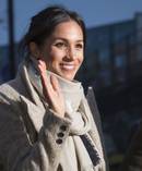 Meghan Markle's messy bun. Photo / AP