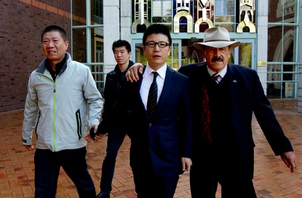 William Yan with friend and former Labour MP Dover Samuels. Photo / Brett Phibbs.