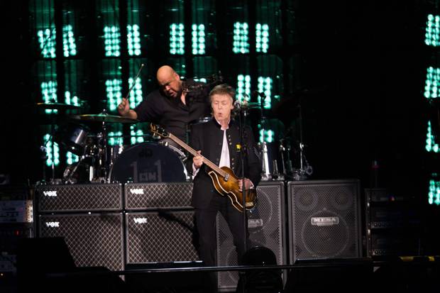 Sir Paul McCartney performs at Mt Smart Stadium. Photo / Supplied