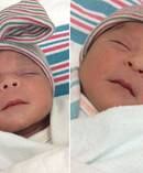 Joaquin (left) was born at 11.58pm on New Year's Eve 2017; Aitana (right) was born 12.16am on New Year's Day 2018 in Delano, California. Photo / Delano Regional Medical Center