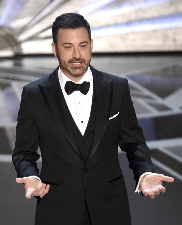 Oscars host Jimmy Kimmel is copping a fair share of the blame for low ratings. Photo / AP