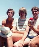 Five friends have been taking the same photo every five years since 1982. From left to right: John Wardlaw, Mark Rumer, Dallas Burney, John Molony, John Dickson. Photo / Facebook