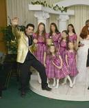 The Turpin couple with the children at their vow renewal in Las Vegas. Photo / Supplied