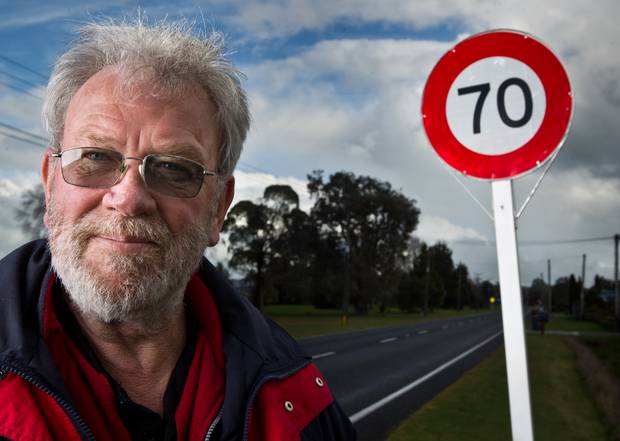 Rotorua residents' group leader Jerry Douglas favours a 70 km/h speed limit on Hamurana Rd along the northern edge of Lake Rotorua. File photo