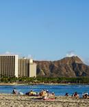 Waikiki Beach in Honolulu. Hawaii is a popular spot for New Zealand holidaymakers. Photo / Grant Bradley