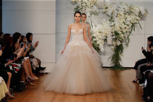 Monique Lhuillier Spring 2018. Photo / Getty Images