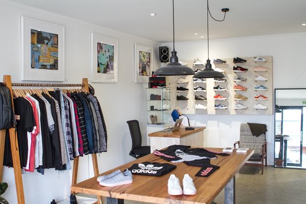 Inside Fallenfront's concept store.