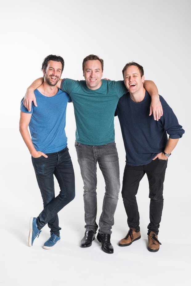 Adam King, Rowan Bettjeman and Alan Morrison, the stars of VLDL. 