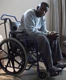 Silice Karito travelled to Auckland from London and has been stuck in a hotel room since after his custom wheelchair was left in Dubai by Emirates airline.