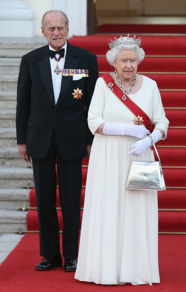 Queen Elizabeth II and Prince Philip in Germany. Photo / Getty Images
