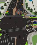 An artist's impression of the planned Lincoln Rd upgrade. Image / AT