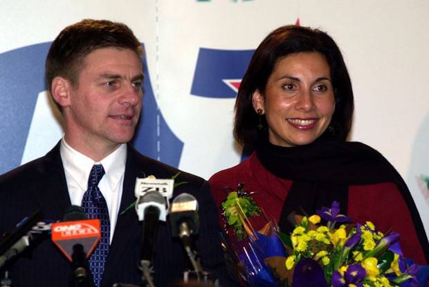 Bill English with his wife Mary.