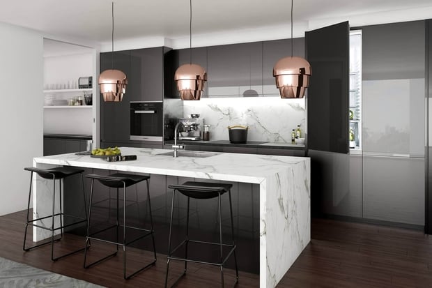 The Milford display suite showed how a kitchen might look.