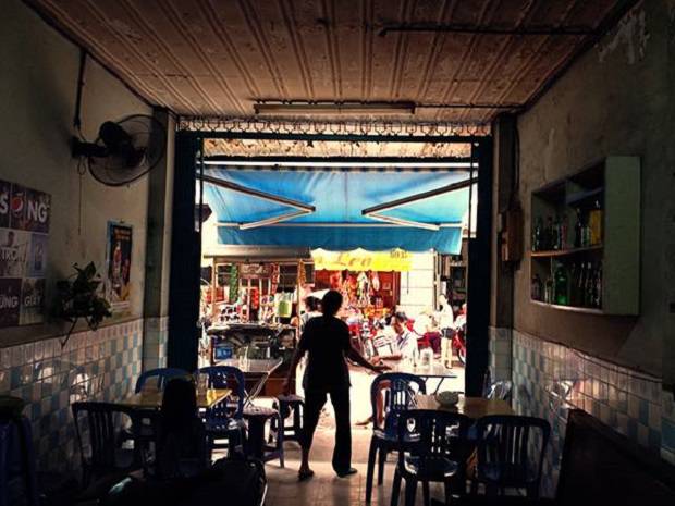 Cafe Cheo Leo, the oldest cafe in Ho Chi Minh City. 