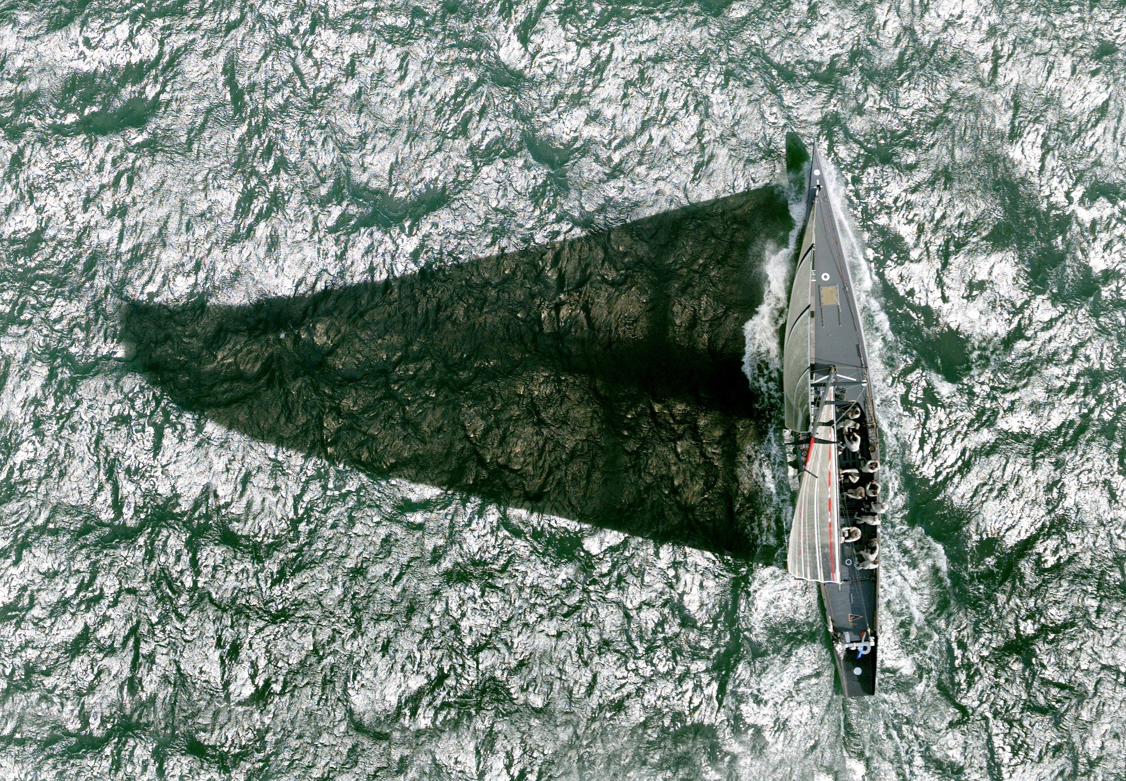 Prada in action against Alinghi during the first race in the quarter-finals of the 2002 Louis Vuitton Cup on the Hauraki Gulf, Auckland. Photo / Brett Phibbs, New Zealand Herald