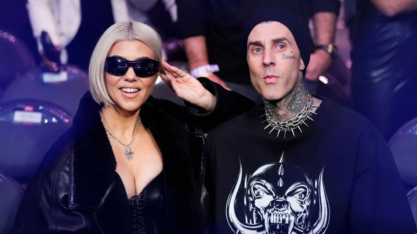 Travis Barker is married to Kourtney Kardashian. But it turns out she wasn't he first famous sister he was interested in. Photo / Getty Images