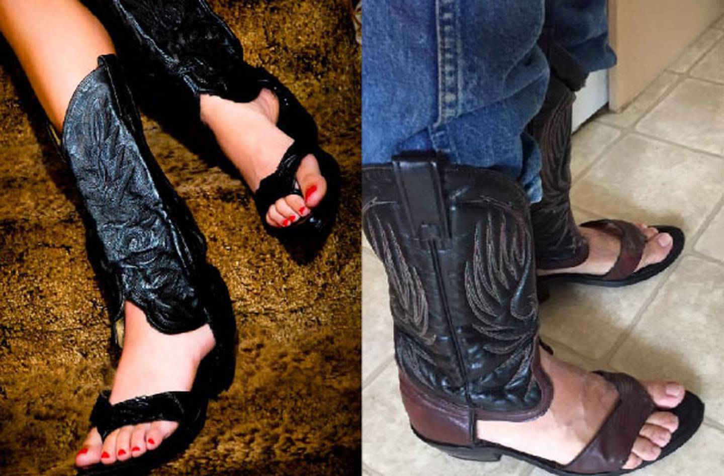 Cowboy boots meet jandals: Would you wear Redneck Boot Sandals? - NZ Herald