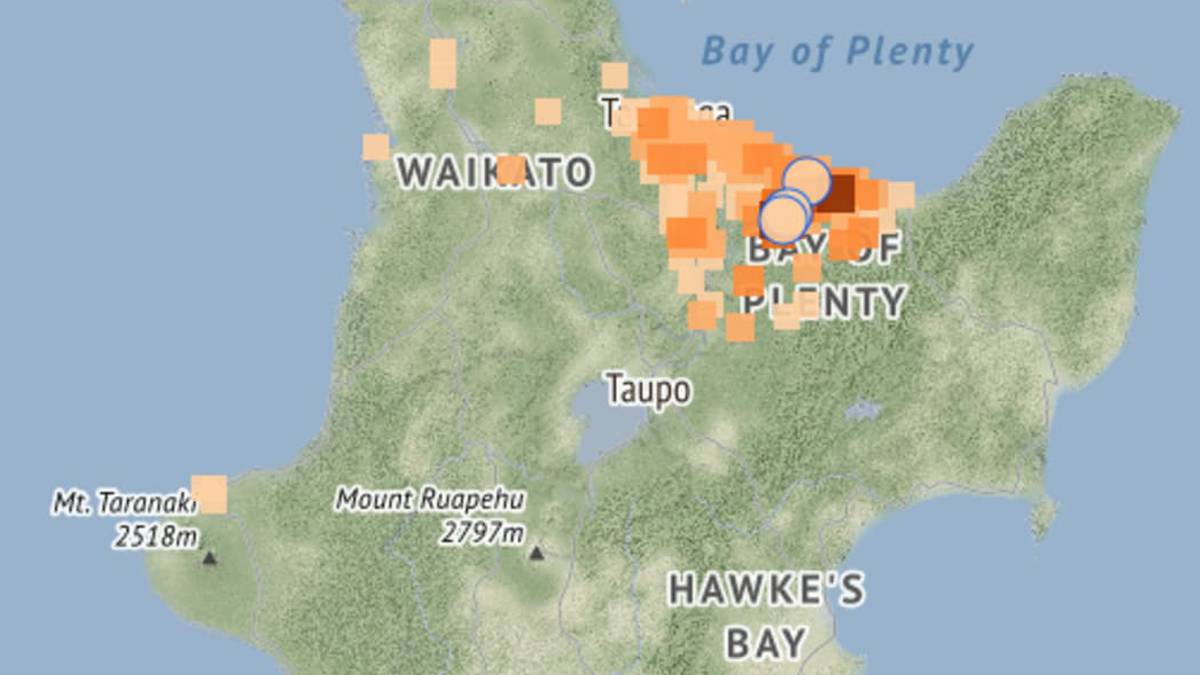 4.6 earthquake near Whakatán – 300 recorded across the Bay of Plenty