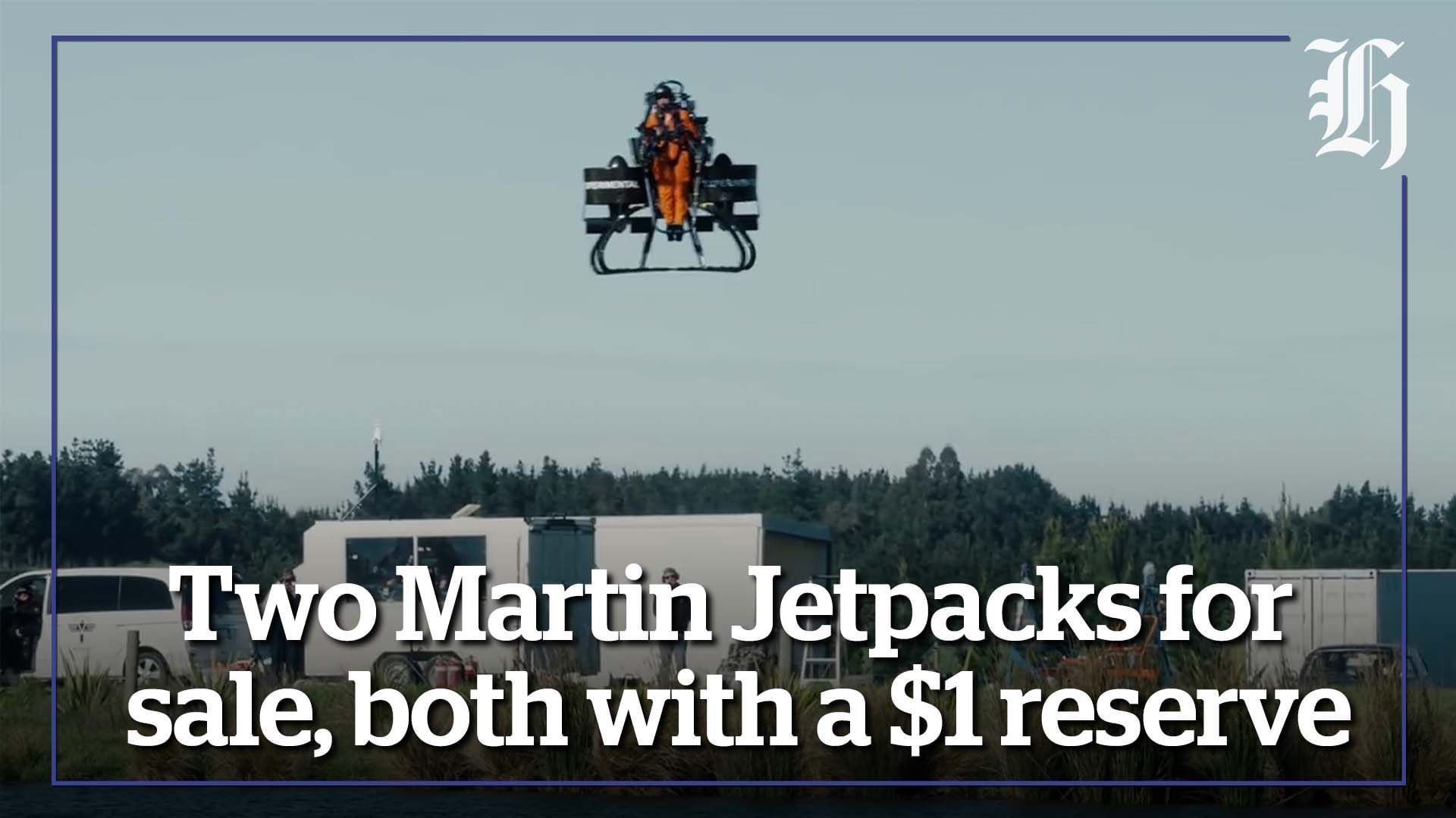 Martin Jetpacks for sale on Trade Me attract plenty of attention - and  criticism