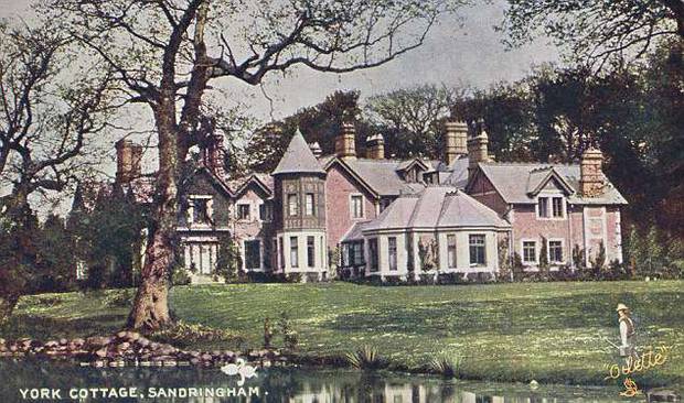 The rear view of York Cottage at Sandringham in Norfolk complete with conservatory. Photo / Daily Mail