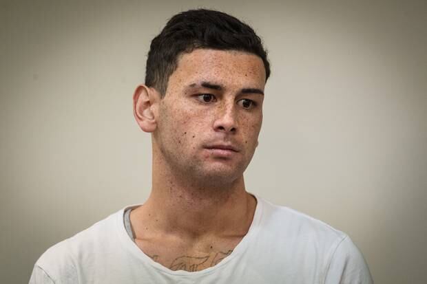 Sebastian Wineera appears in the Rotorua District Court. Photo / Stephen Parker