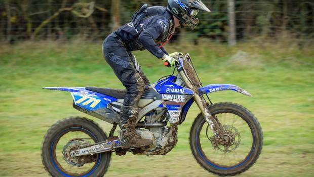 Whanganui's Seth Reardon (Yamaha YZ250FX), leading the New Zealand Enduro Championships after four of seven rounds. Photo / Andy McGechan, BikesportNZ.com