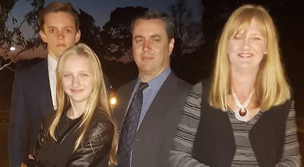 From left to right: Jesse, Winona, Anthony and Kristine Langford. Photo / 7 News 