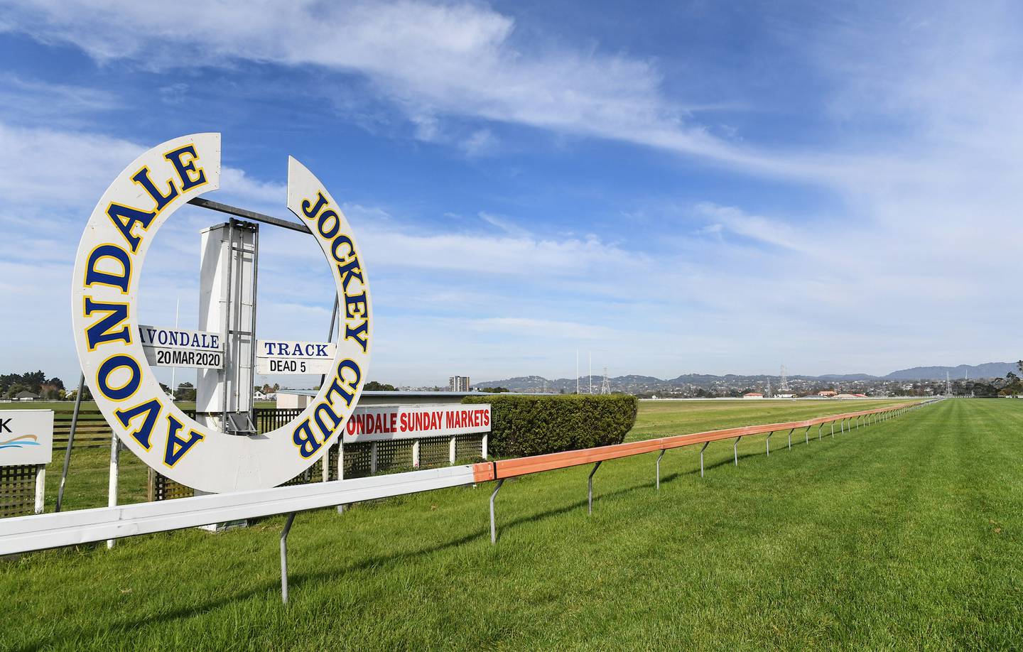 General view of Avondale jockey club and race course. Photosport