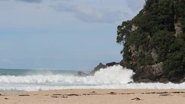 Two men were caught in a rip at Onemana Beach today. Photo / Brian Pittams 