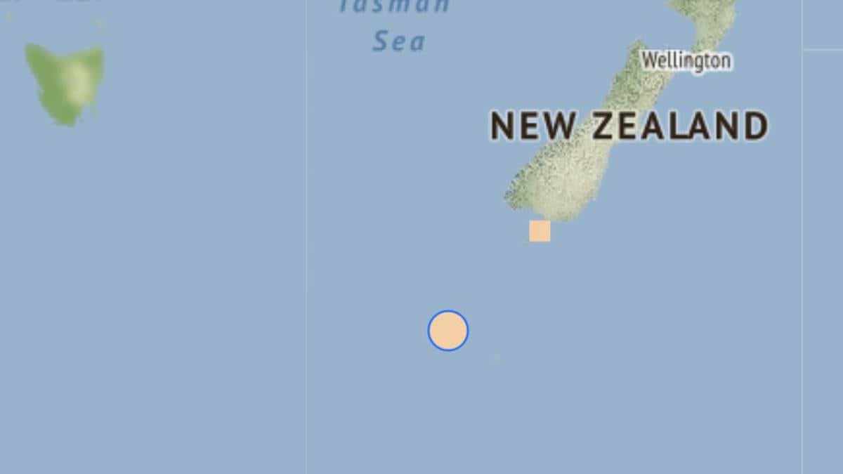 One of New Zealand’s biggest earthquakes of the year has struck the Boisegur Trench – but no one felt it