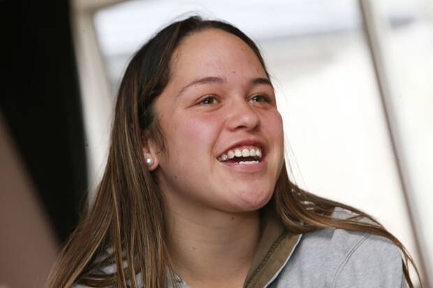 Jordana, 16, was in shock after delivering her new brother. Photo / John Stone