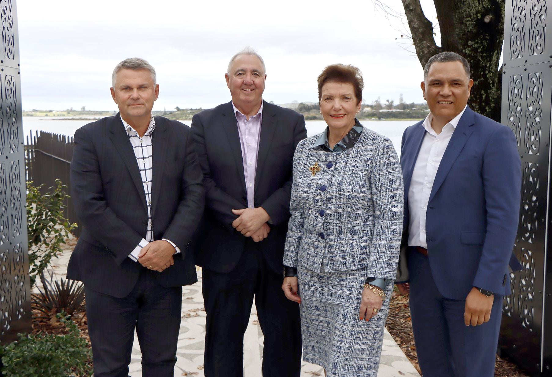 The newly elected council will replace commissioners (from left) Bill Wasley, Stephen Selwood, Anne Tolley and Shadrach Rolleston. Photo / Alisha Evans, SunLive