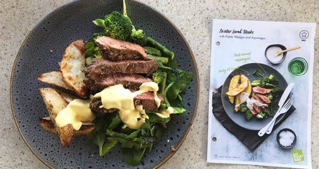 The Za'atar Lamb Steaks from My Food Bag. 