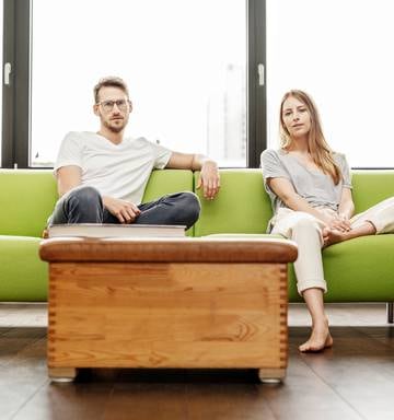 What Your Couch Sitting Position Says About Your Relationship