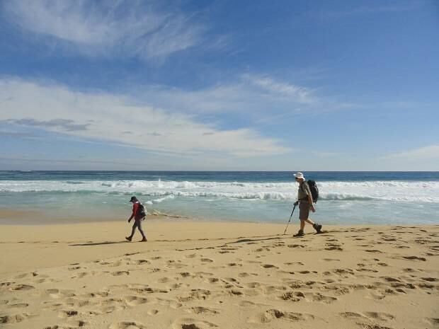Marcus Lush and some Australians enjoy the scenery of the Margaret River. Photo / Supplied