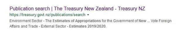 Screen grabs of Budget links from Google. Image/supplied