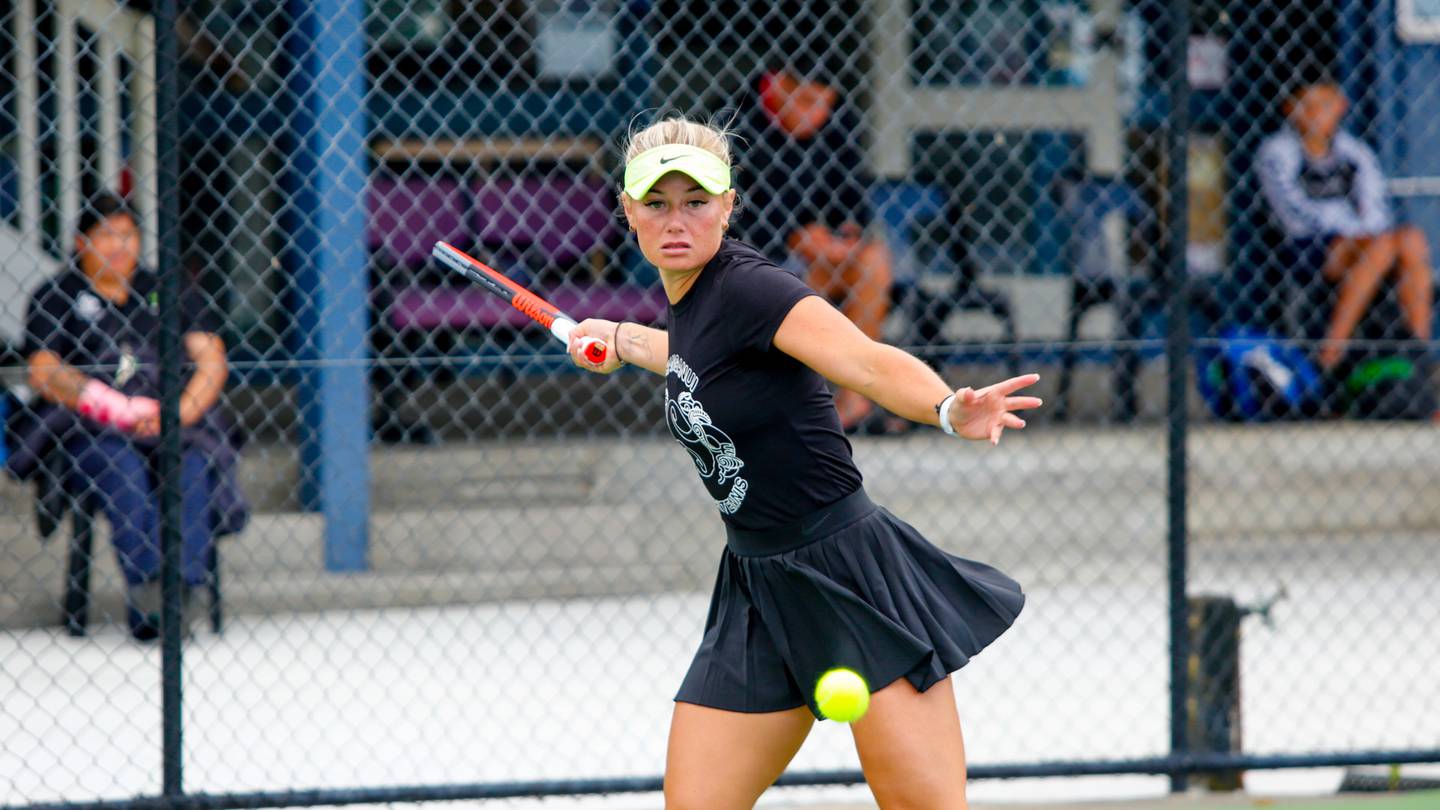 Whanganui ace and Kiwi No1 Paige Hourigan led the history-making family charge to win all five open titles at the Aotearoa Māori Tennis Championships on home soil this week. Hourigan won the women's singles and the women's doubles. Photo / Lewis Gardner