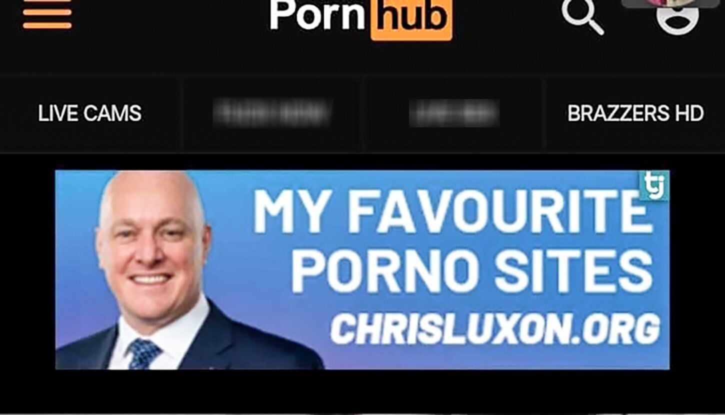Christopher Luxon in parody advert promoting prime ministers favourite  pornography sites - NZ Herald