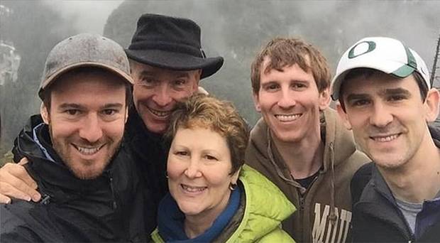 American father Neil was travelling to New Zealand for a holiday with his family - wife Mindy and their three sons Benjamin, Jeremy and Matthew. Photo / Supplied