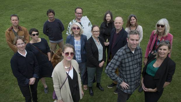 Some of the potential residents of the proposed new Cohaus co-housing development planned for the current Fairley Lodge site, Grey Lynn, Auckland. Photo / Brett Phibbs