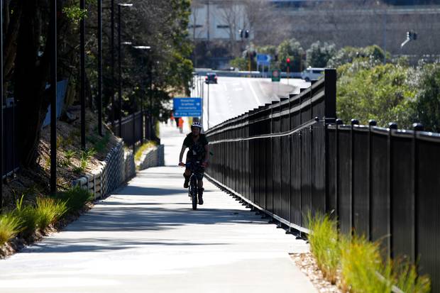 The Grafton Gully Cycleway in Auckland.
