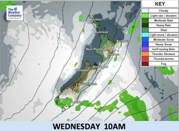 The weather status at 10am today.