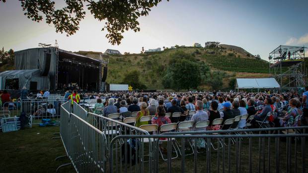 A file photo of Church Road Winery's concert venue, where a security guard was assaulted during a Sticky Fingers gig on Saturday. Photo / File. 