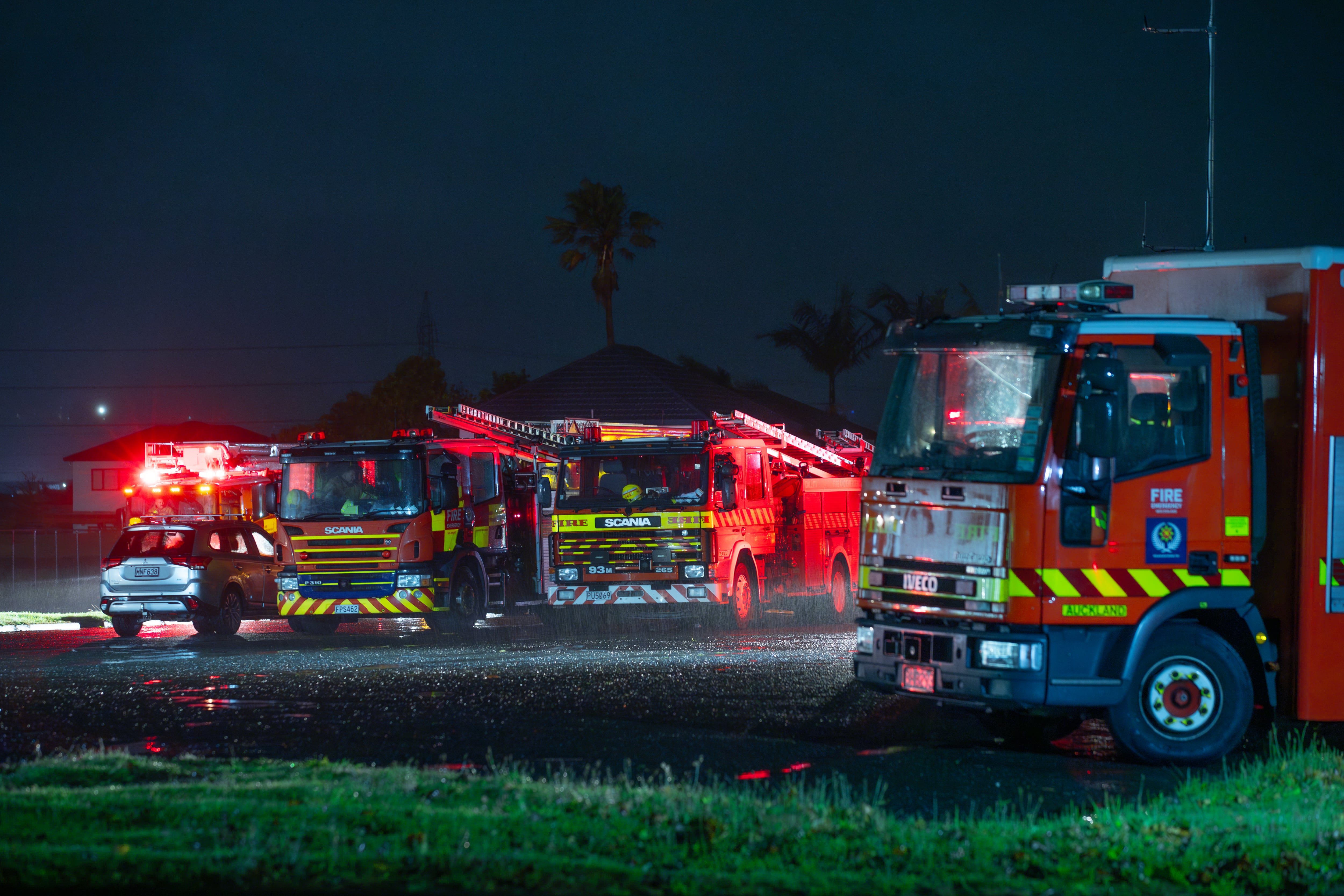 Nearly 20 fire crews were called to battle the blaze in the Avondale Jockey Club grandstand.   
