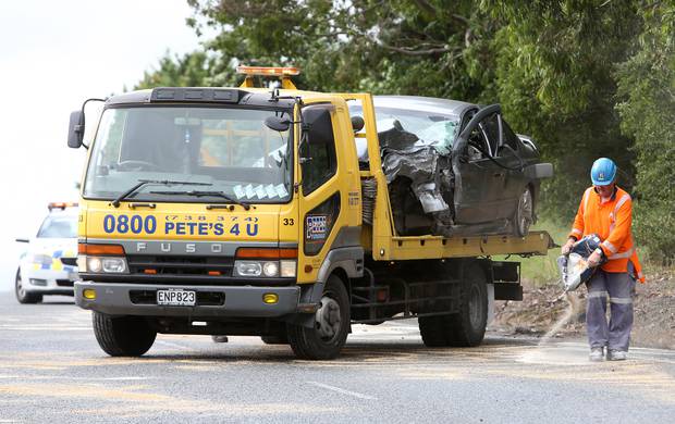 One of the vehicles involved in a serious crash on Smeaton's Hill that was captured on Dashcam. Photo/ file 