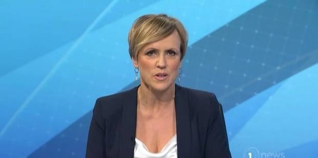Hilary Barry fronting up on the news