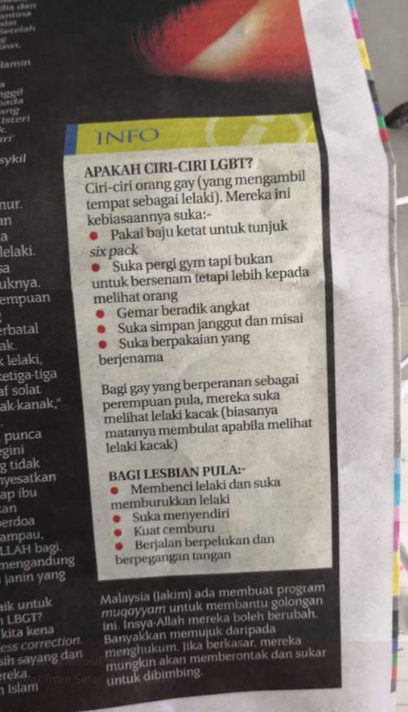 How To Spot A Gay Checklist Is Published By A Leading Newspaper In Malaysia Nz Herald
