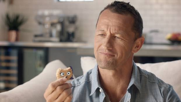 Carlos Spencer appears in a Toffee Pops commercial. Photo / Supplied