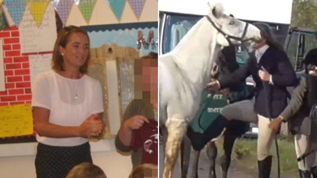 Guru bersembunyi setelah difilmkan menendang, menampar kuda